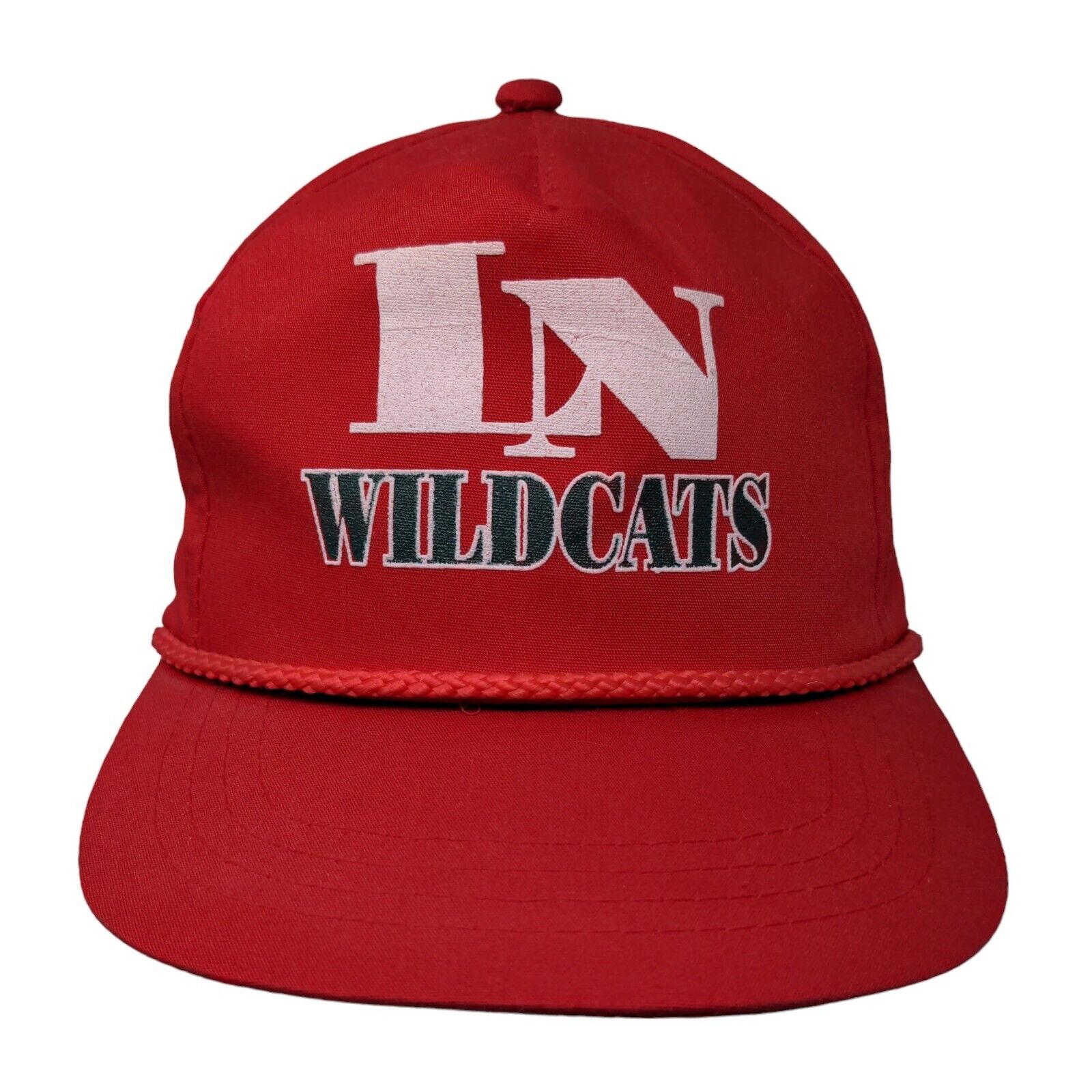 Yupoong Mens Snapback Trucker Hat Red Size Osfa Graphic Ln Wildcats Rope